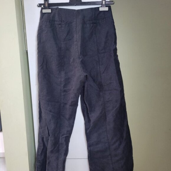 ARITZIA wilfred sailor linen high waist wide leg pants black size 0 - Picture 4 of 11